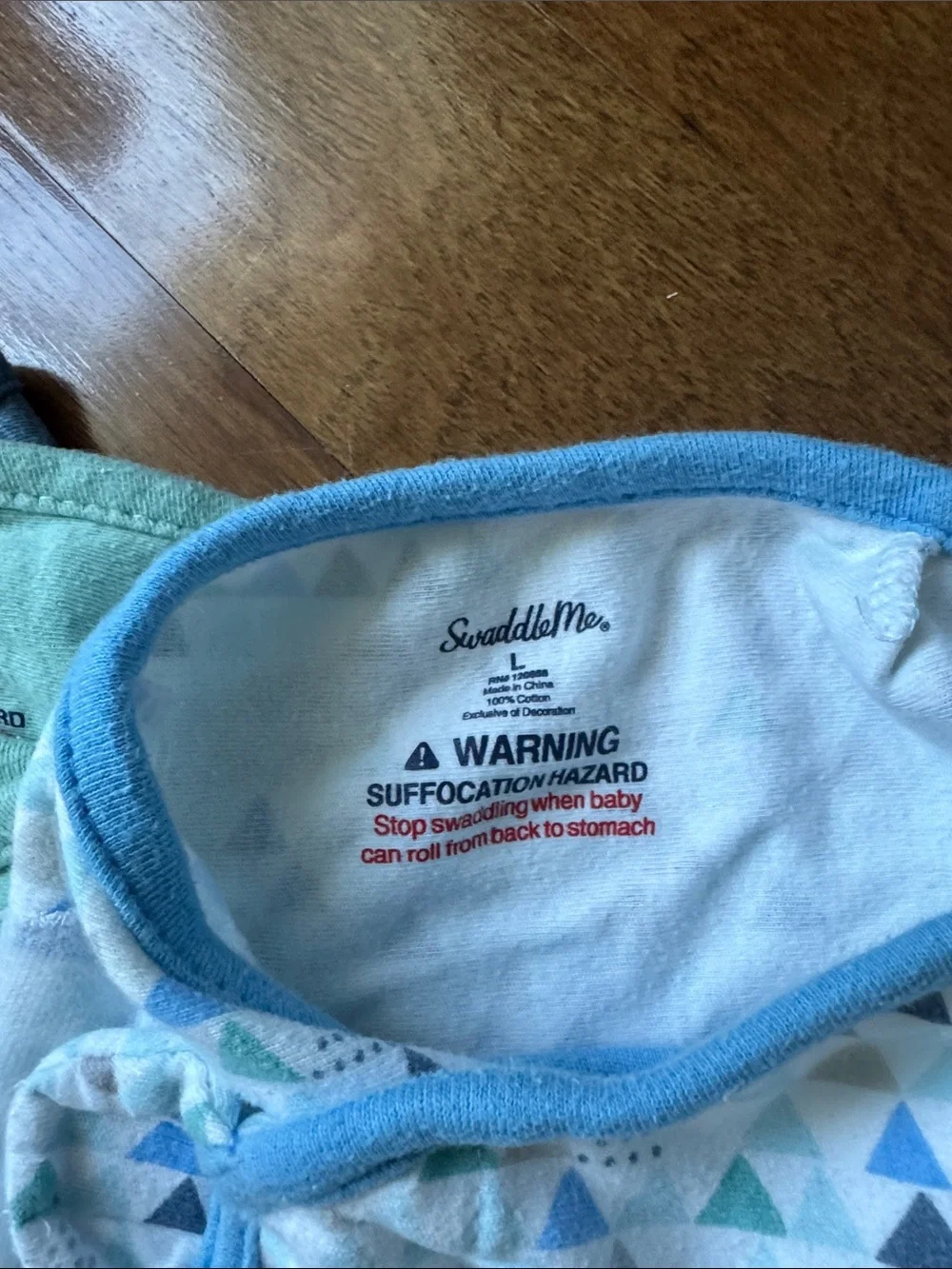 SwaddleMe Baby Wraps - Teal, Mint & Light Blue Triangle Set